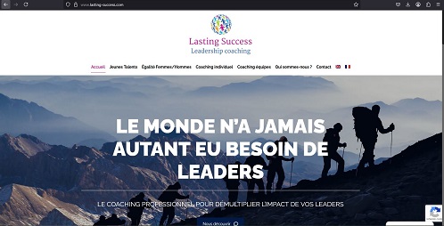 capture page accueil coaching lasting success