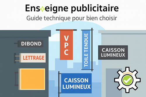 illustration enseigne publicitaire