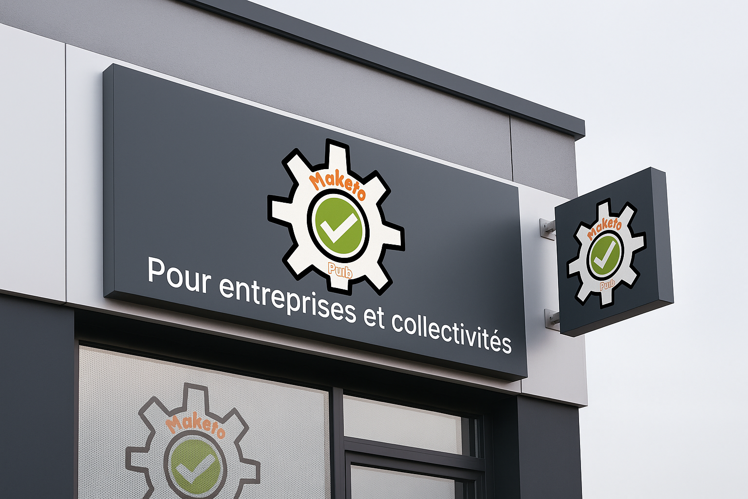 bannière page signalétique publicitaire