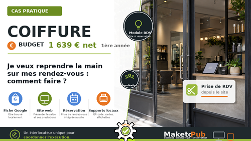 Image mise en avant cas pratique coiffure Reprendre la main sur la prise de rendez-vous